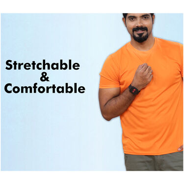 Pack of 5 Round Neck T-shirts with Free Digital Watch (5RTW2)