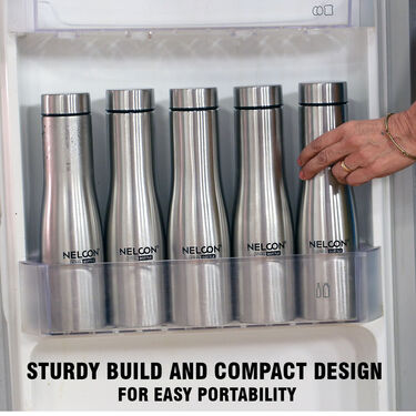 Pack of 6 Stainless Steel Water Bottles (6B5)