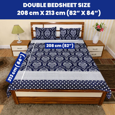 Pack of 8 Blossom Collection Double Bedsheets Set (8BS50)
