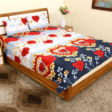 Pack of 8 Blossom Collection Double Bedsheets Set (8BS50)