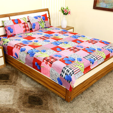 Pack of 8 Blossom Collection Double Bedsheets Set (8BS50)