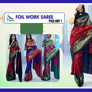 Pick Any 1 Foil Work Saree by Pakhi (FPS4)