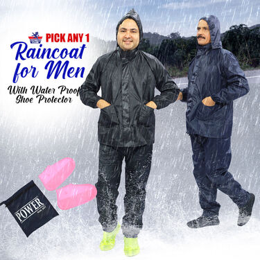 Pick Any 1 Raincoat with Waterproof Shoe Protector Cover (RCSP-1)