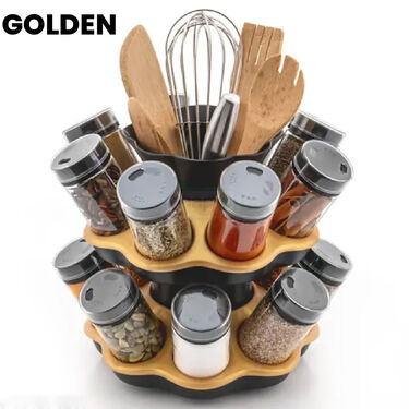 Premium Quality Revolving 16 Containers Spice Rack (16CSR)