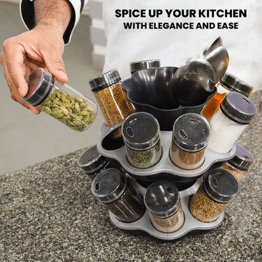Premium Quality Revolving 16 Containers Spice Rack (16CSR)