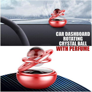 Car Dashboard Red Solar Crystal with Perfume (REDSOL)
