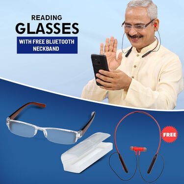 Combo Reading Glasses with Free Bluetooth Neckband (RGBN1)