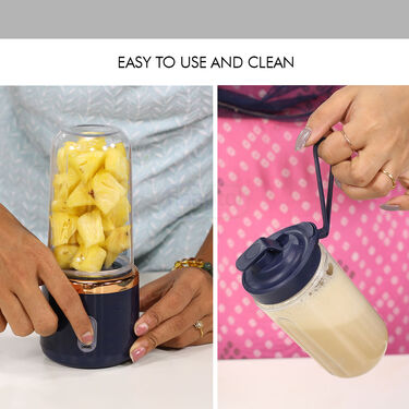 Rechargeable Portable Blender - Make Juices & Milkshakes in seconds (MJ1)