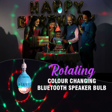 Rotating Colour Changing BT Speaker Bulb (CBSR6)