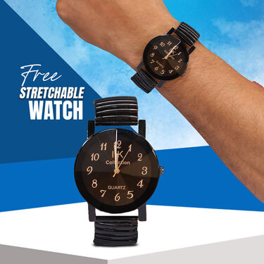 Pick Any 1 Stylish  Sport Shoes and Free Golden Stretchable Watch (SSC11)