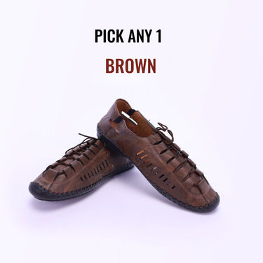 Pick Anyone Leatherite Sandal With Free Trimmer (SDC15)