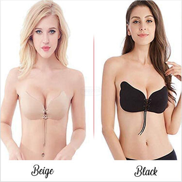 Pack Of 2 Strapless Reusable Backless Adhesive Stick On Bra (PBR4)