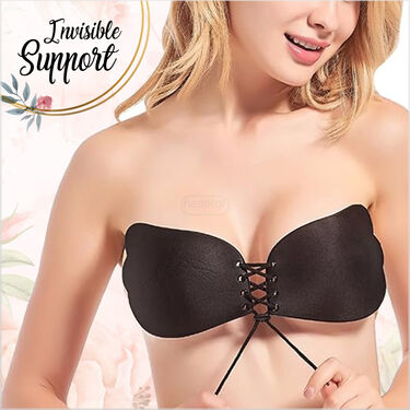 Pack Of 2 Strapless Reusable Backless Adhesive Stick On Bra (PBR4)