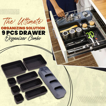 Ultimate Organizing Solution - 9Pcs Drawer Organizer Combo (OC1)