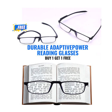 Durable Adaptive Power Reading Glasses - B1 G1 Free (UORG26)